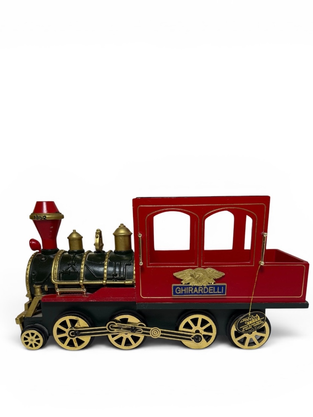 Ghirardelli Red and Black Decorative Toy Train Engine